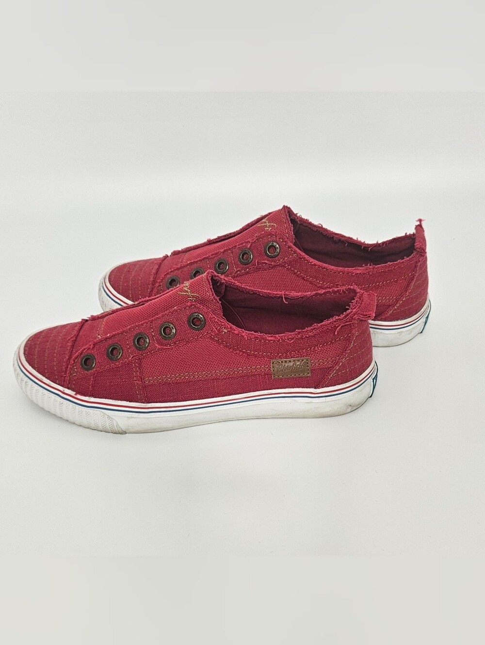Blowfish Women's Vibrant Red Slip-On Sneakers